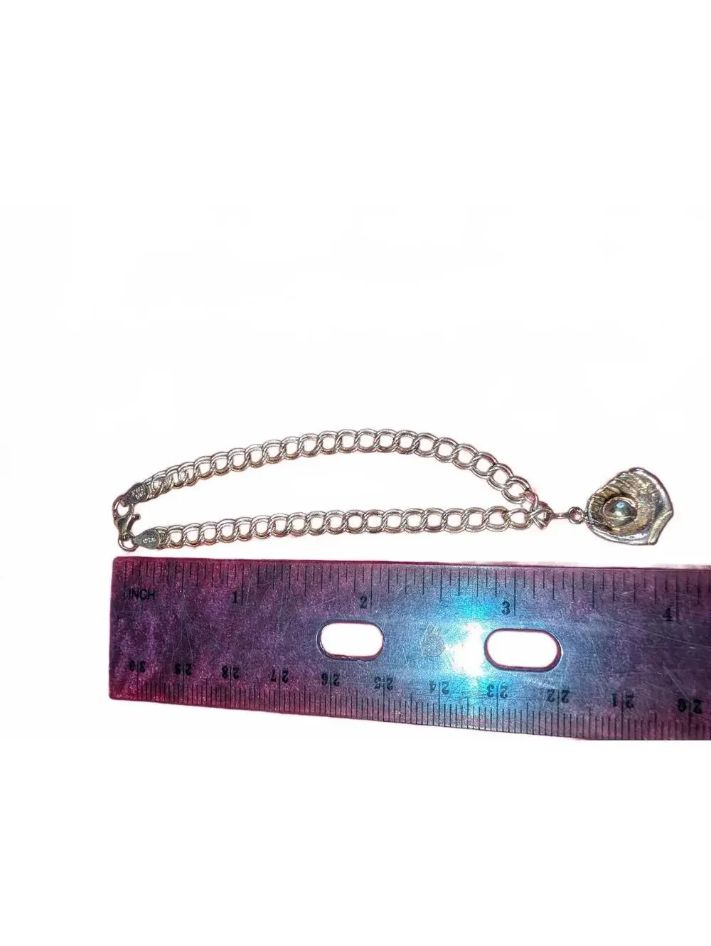 Vintage Silver .925 Baseball Glove Charm Bracelet